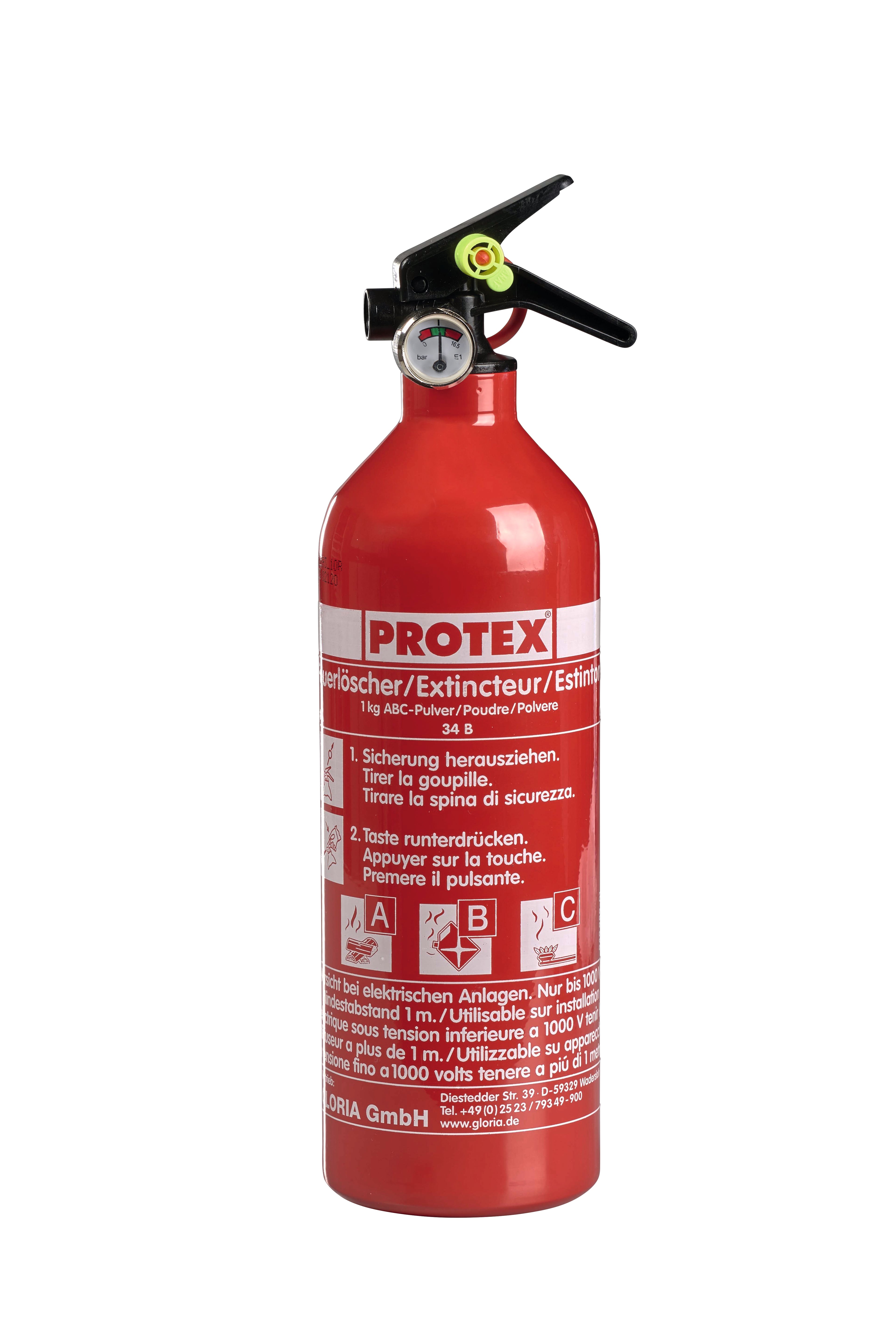 Autopulverfeuerlöscher PS1-X PROTEX 1kg