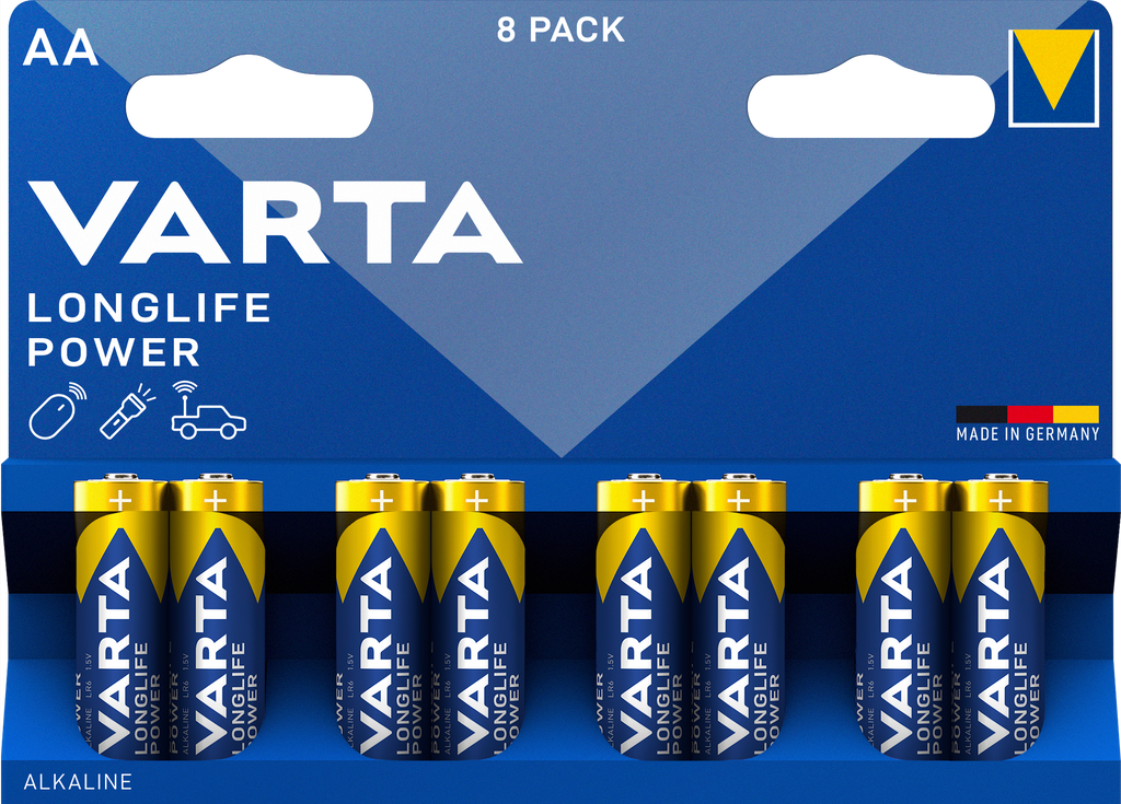 8 Batterien High Energy Mignon AA