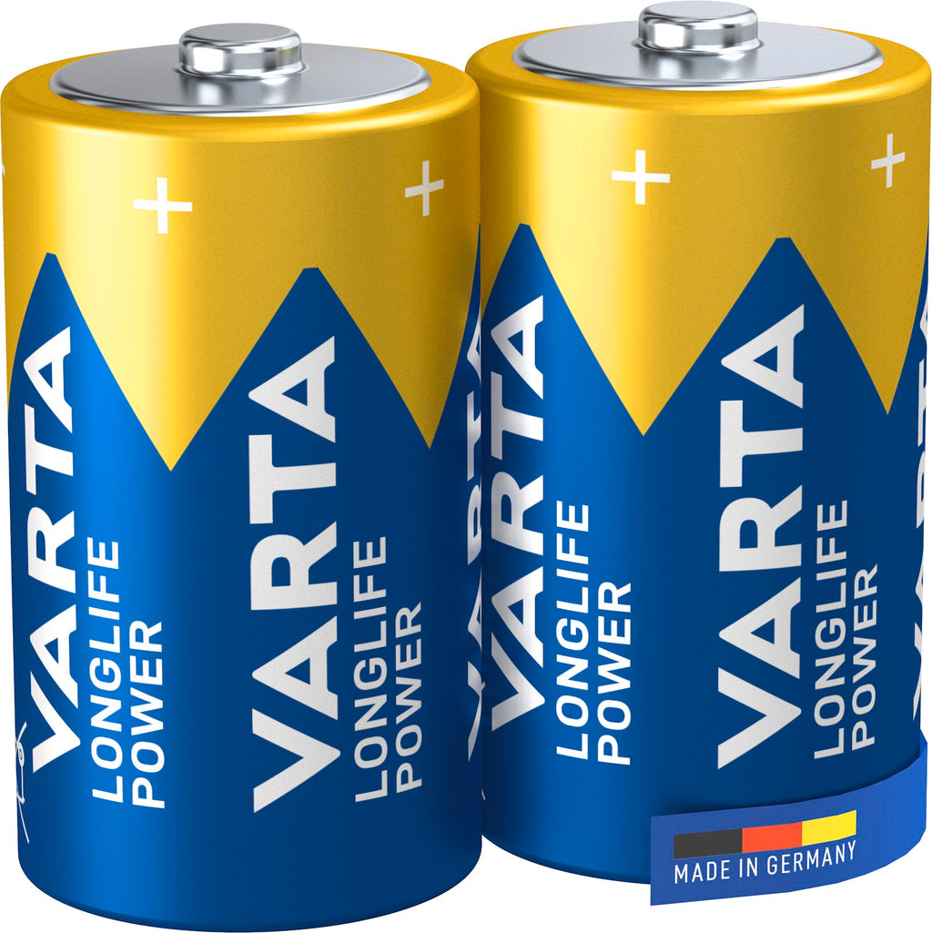 2 Longlife Power D Batterien