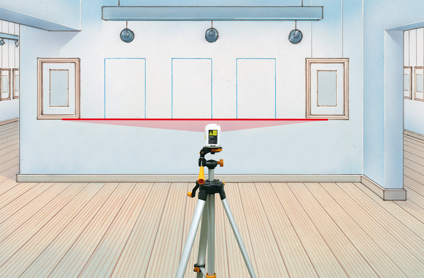 Kreuzlinienlaser SmartCross-Laser Set 150 cm