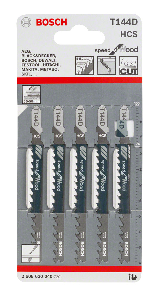 5 Stichsägeblätter T 144 D