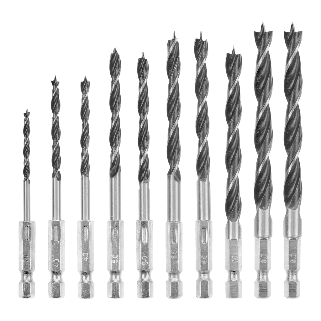 S-CASE Holzbohrer-Set, 10-tlg.