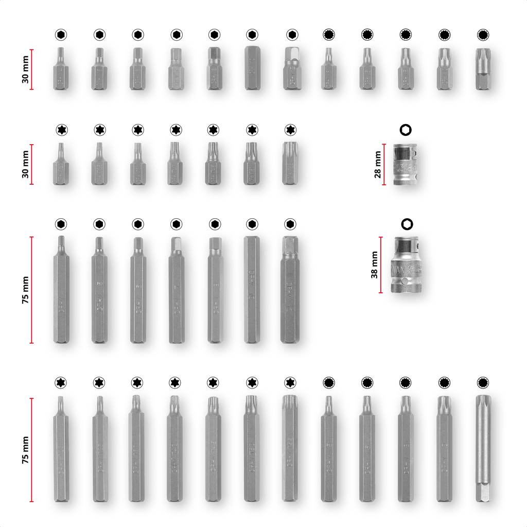 XL-CASE KFZ-Bit-Set, 40-tlg.