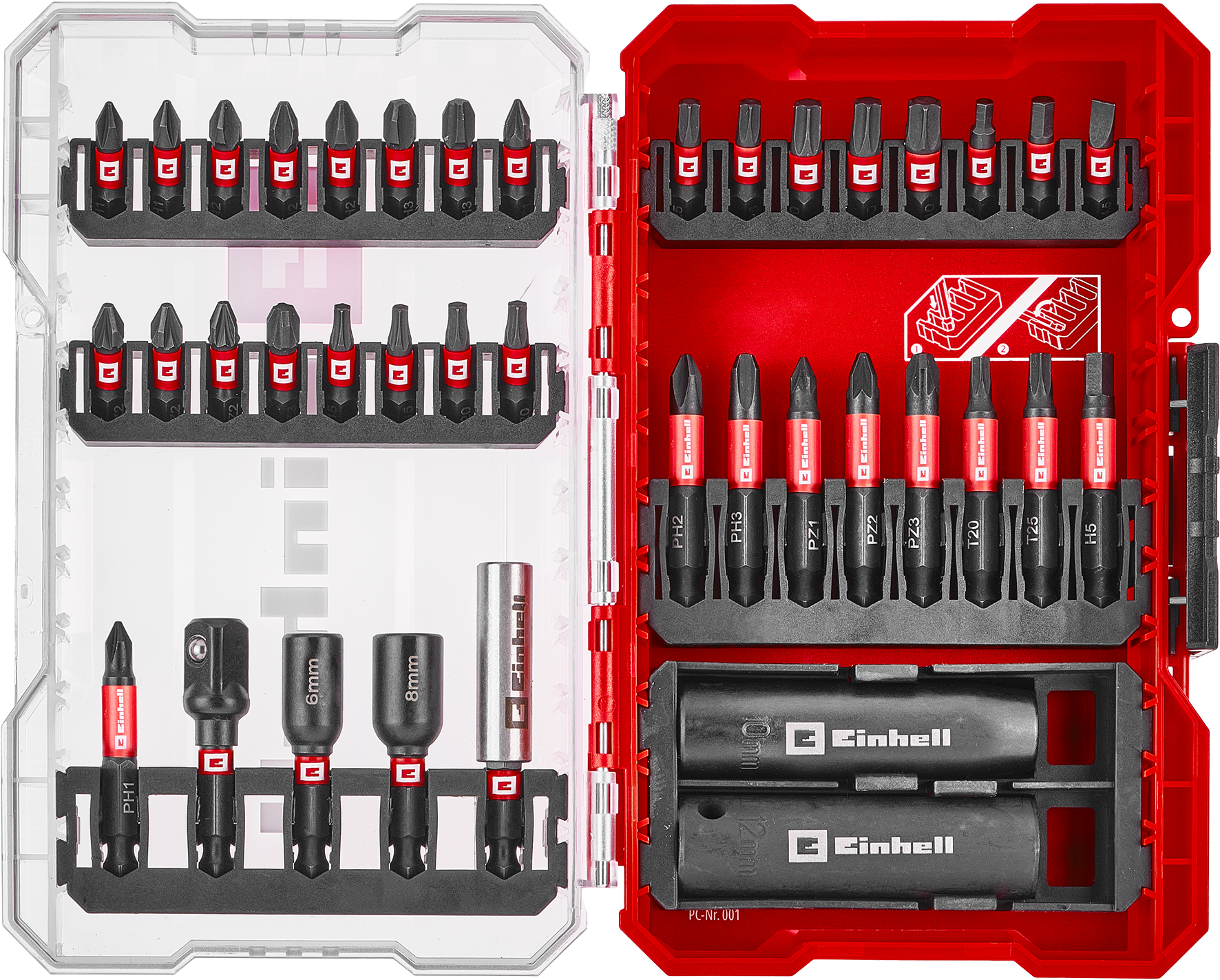 M-CASE 39-tlg. Impact-Bit- und Stecknuss-Set