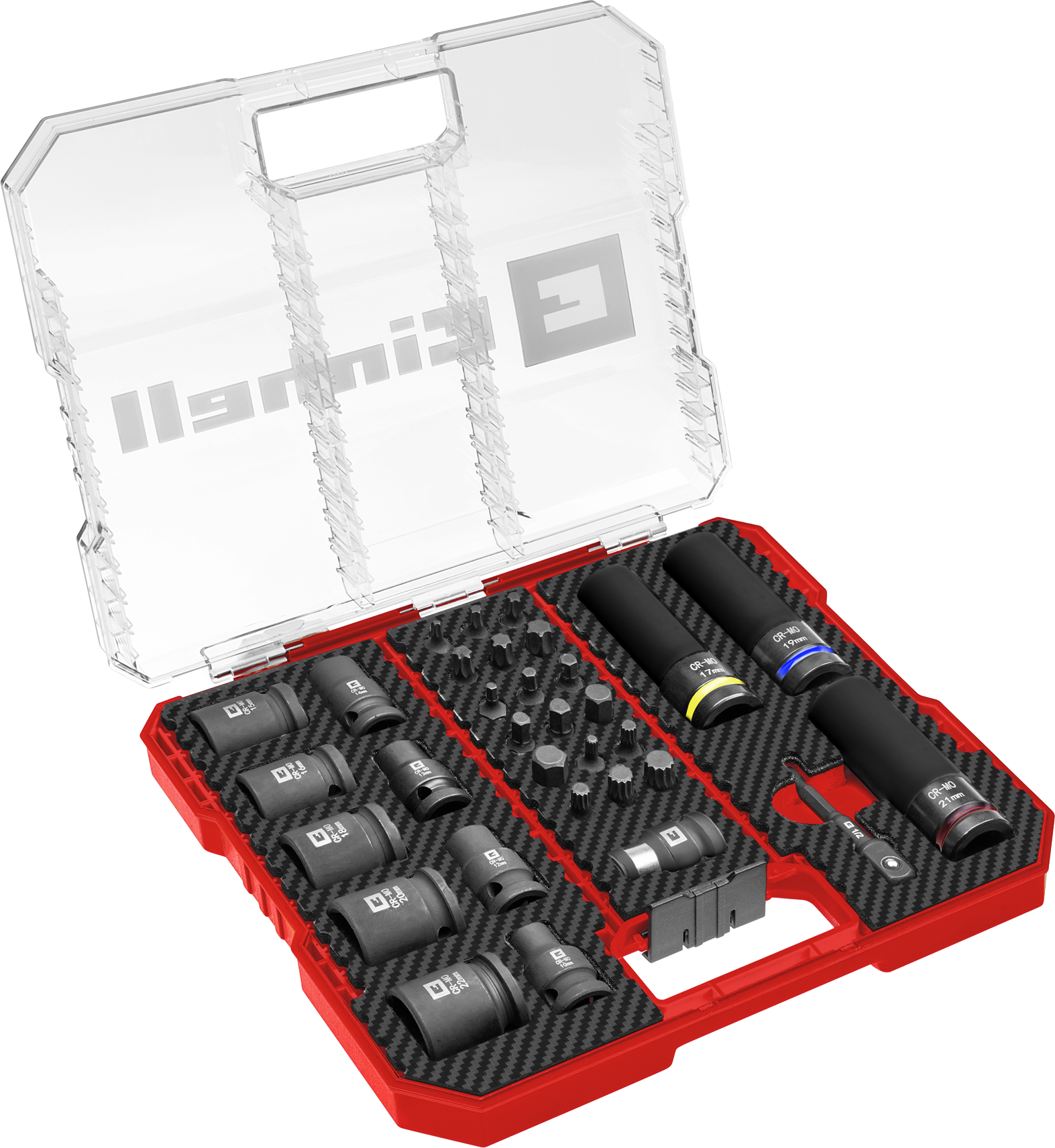 XL-CASE KFZ-Impact-Stecknuss- und Bit-Set, 32-tlg.