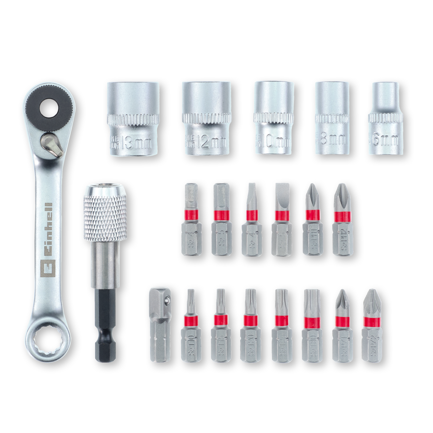 Einhell XS-CASE 21-tlg. Bit- und Steckschlüssel-Set