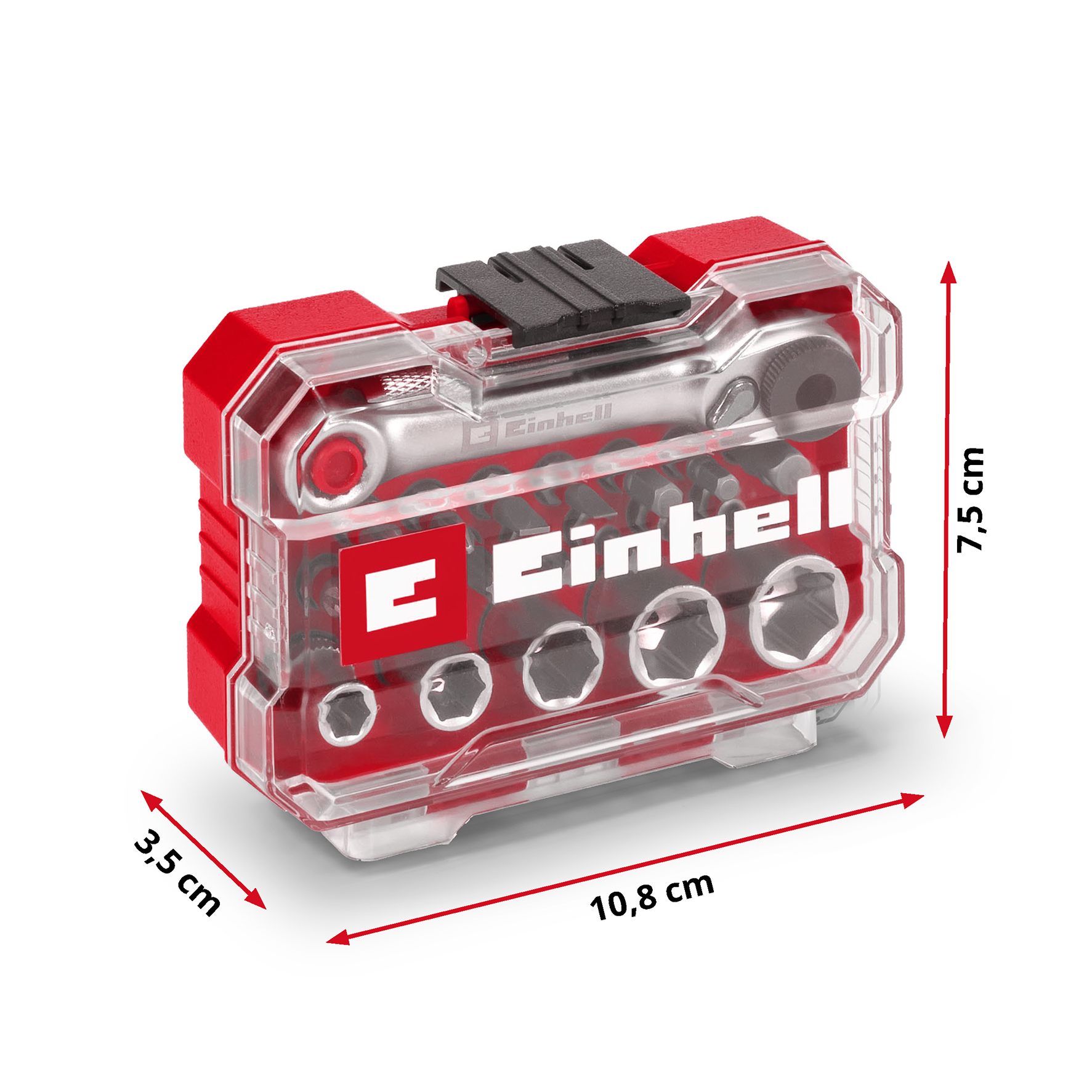 Einhell XS-CASE 21-tlg. Bit- und Steckschlüssel-Set