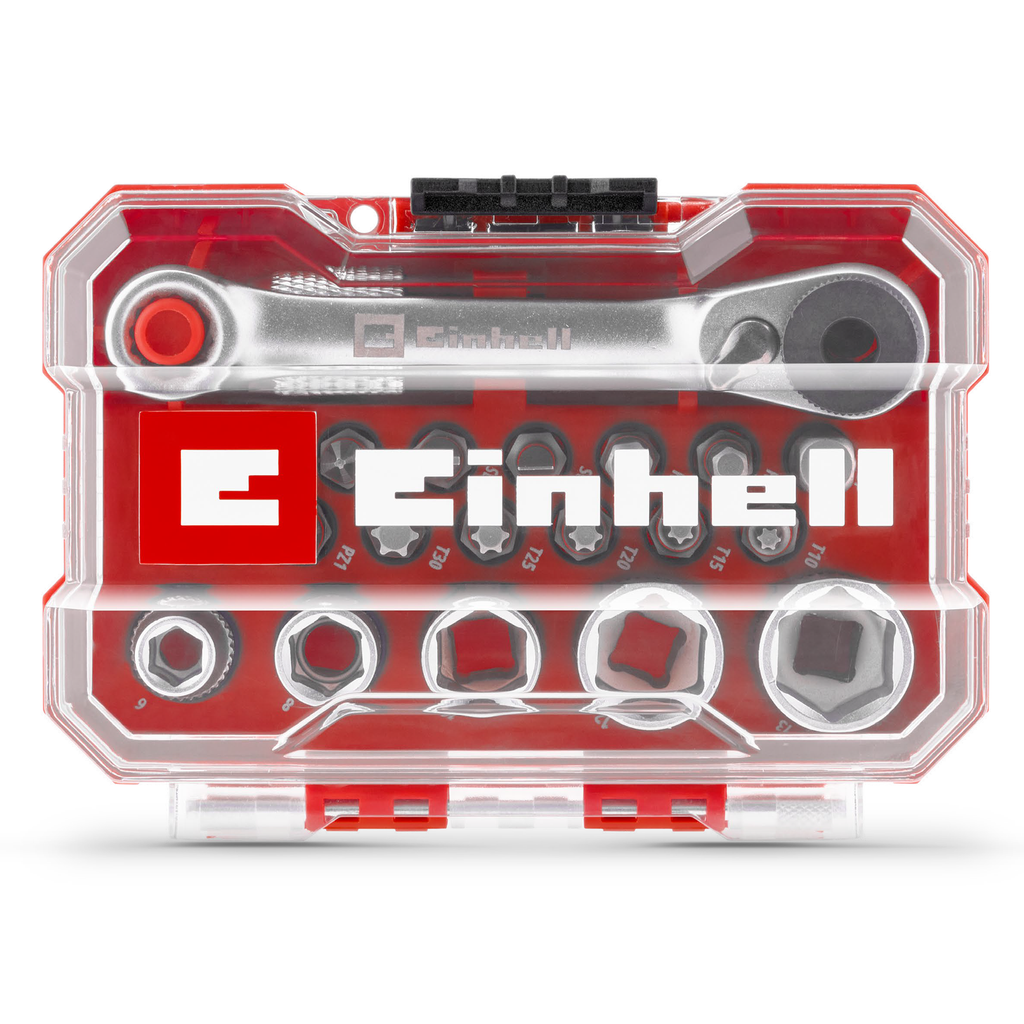 Einhell XS-CASE 21-tlg. Bit- und Steckschlüssel-Set