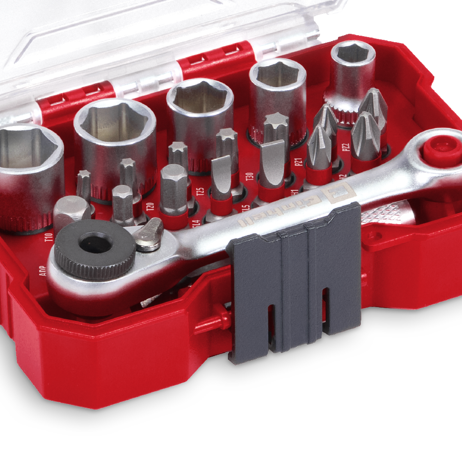 Einhell XS-CASE 21-tlg. Bit- und Steckschlüssel-Set