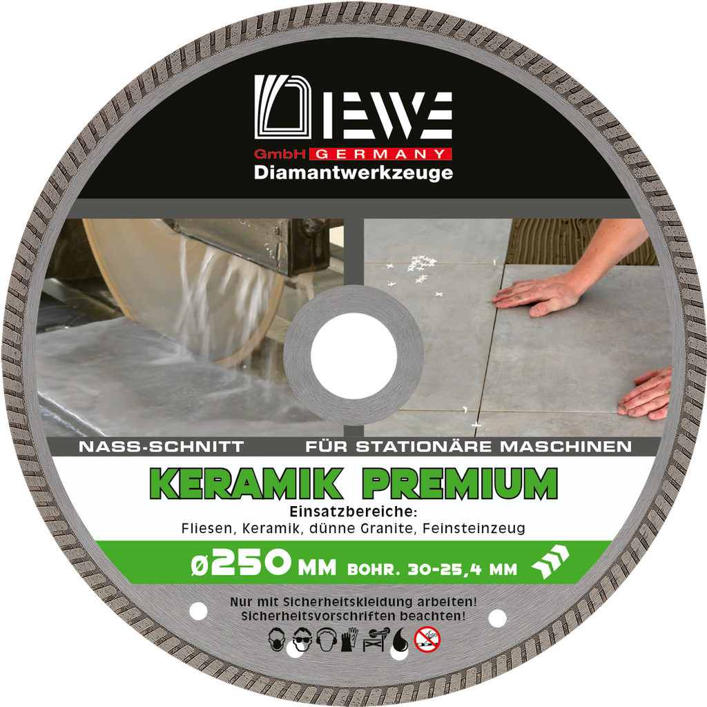 Diamanttrennscheibe KERAMIK Turbo Fine 250