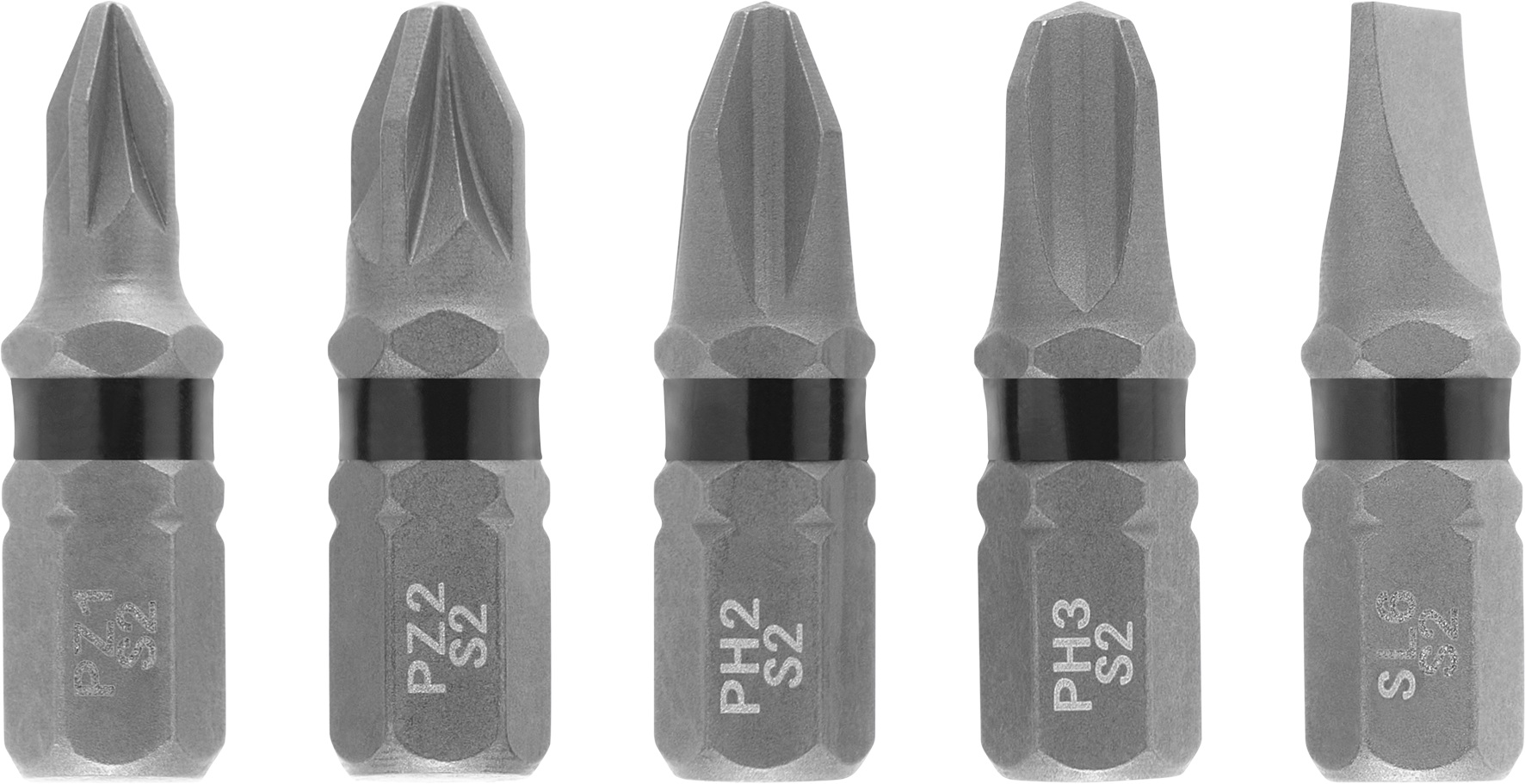 Impact-Bit-Set, 5-tlg., 25 mm, PH / PZ / SL