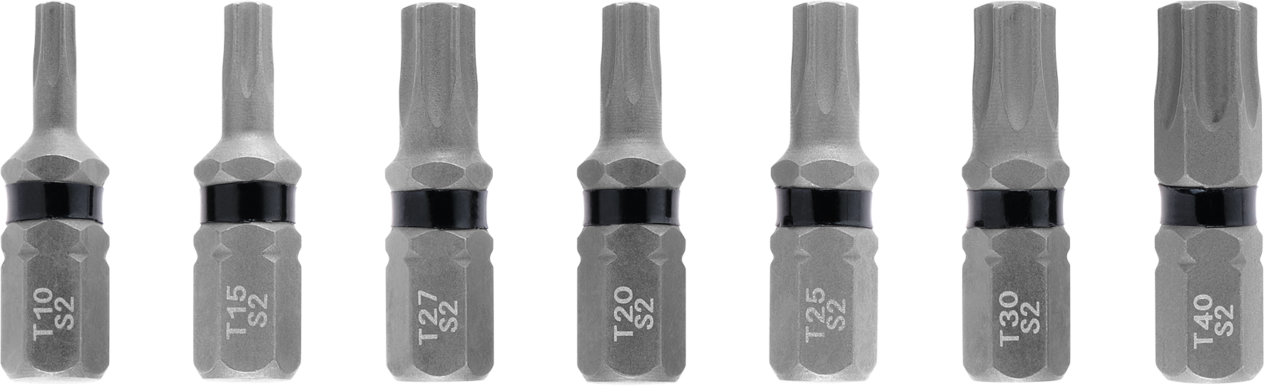 Bit-Set, 7-tlg., 25 mm, T10 - T40