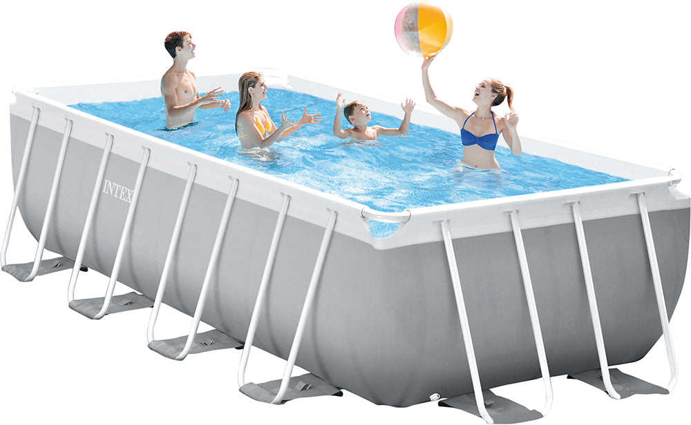 Stahlrahmen-Pool Prism Quadra 488 x 244 x 107 cm