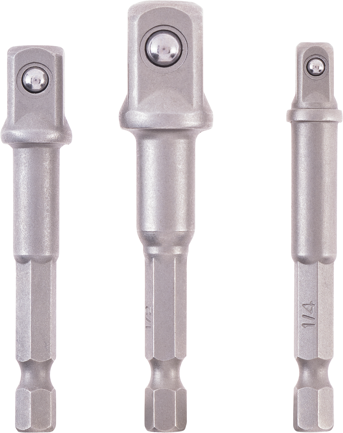 Adapter-Set, 3-tlg., 65 / 72 mm, 1/4” / 3/8” / 1/2”