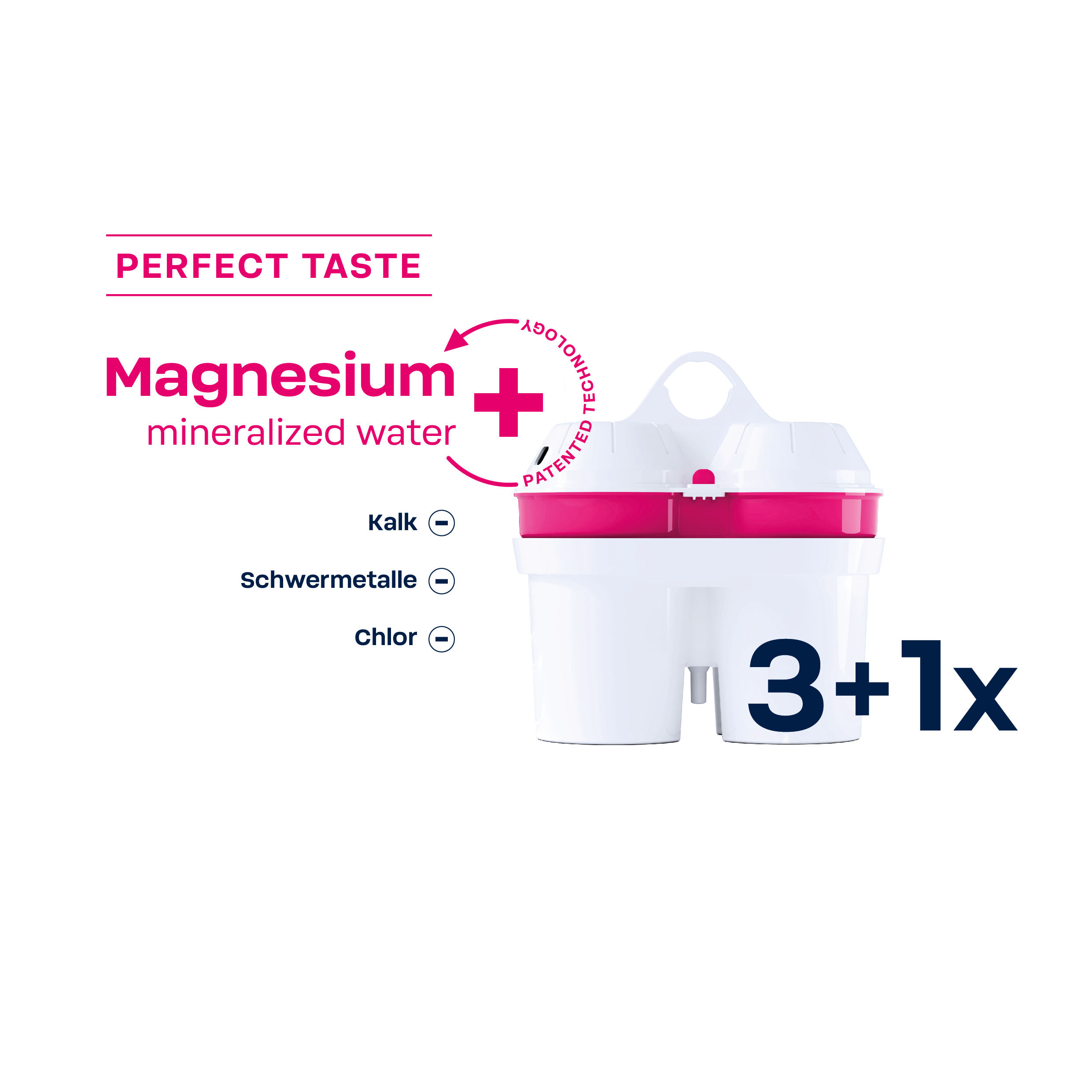 4er Pack Wasserfilter Magnesium