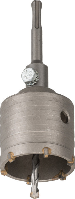 Hohlbohrkrone HARTMETALL ø 82 mm, mit Schaft und Zentrierbohrer