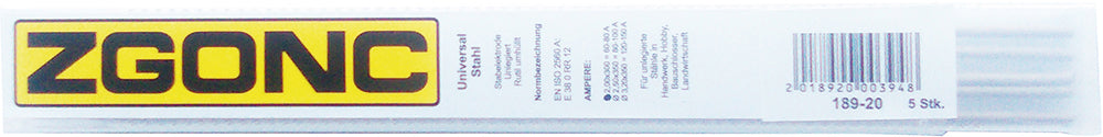 5 Universal-Elektroden für Stahl 2 x 300 mm