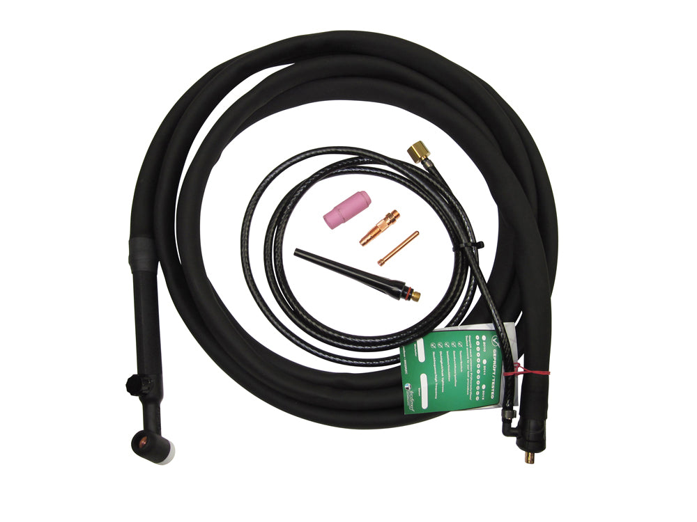 TIG-Brennerpaket + Spannzange Gas ¼" seitlich