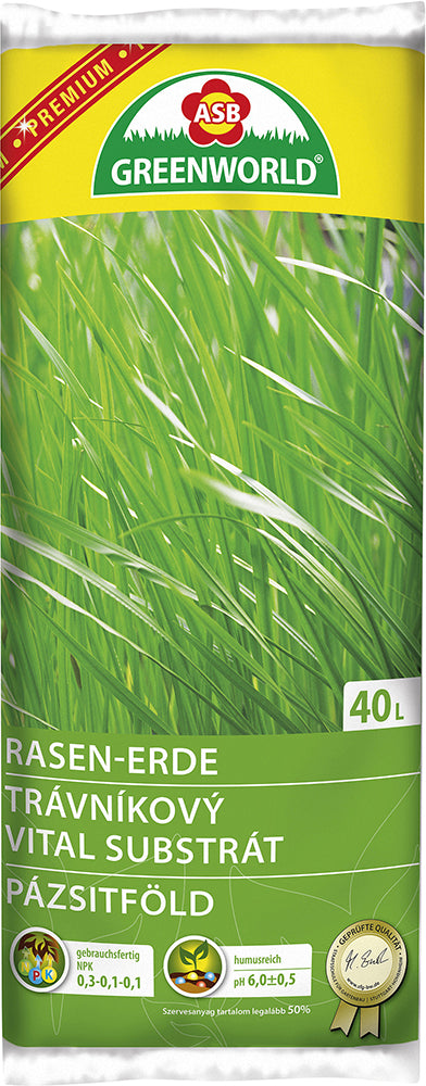 Premium-Vital-Rasen-Erde 40 l