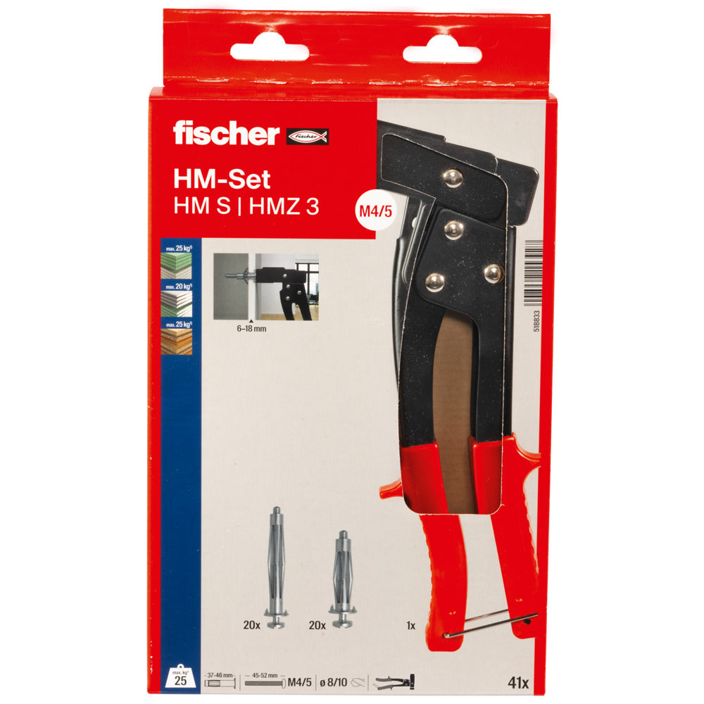 Hohlraumdübel-Zangen-Set 41-tlg.