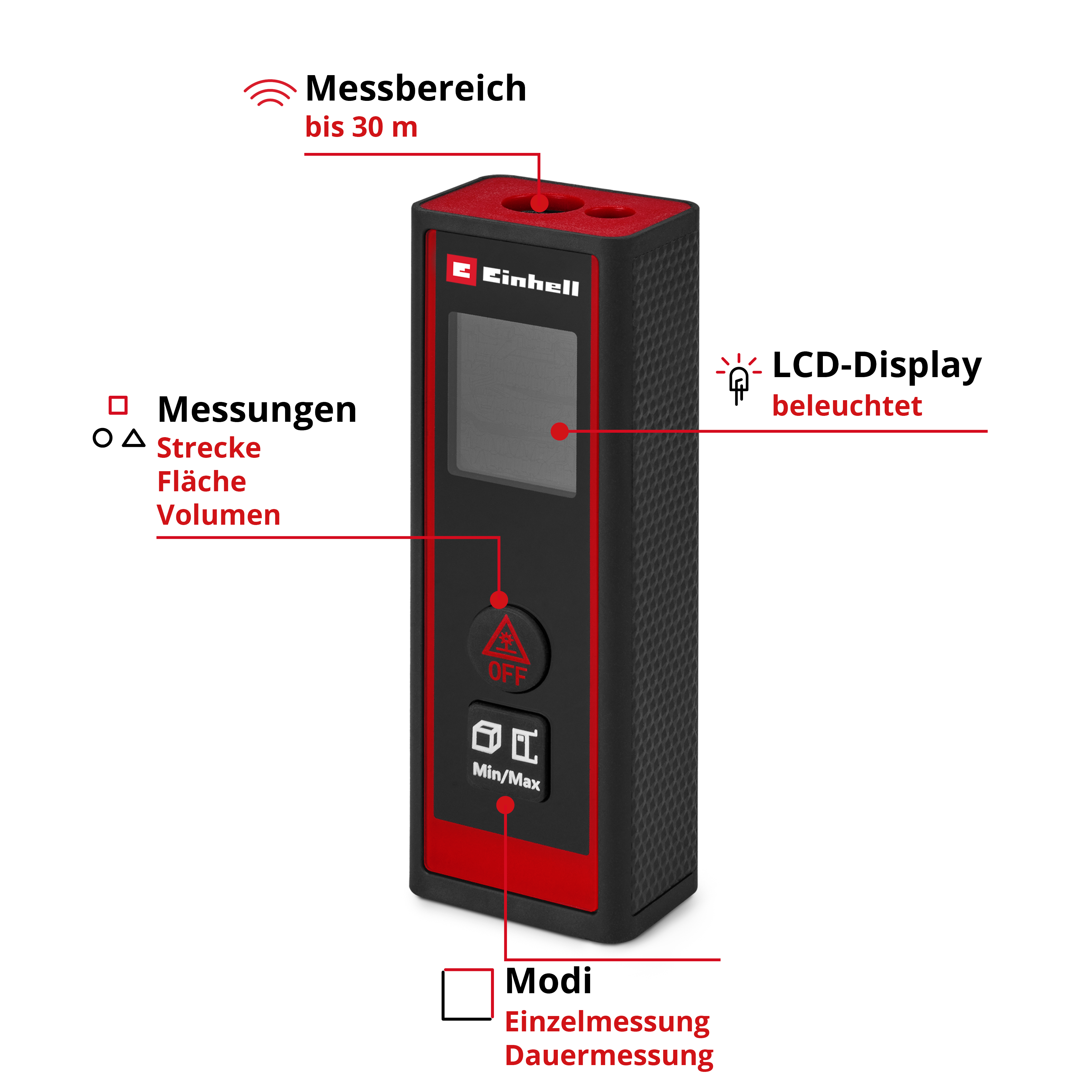 Laser-Distanzmesser TC-LD 30 R