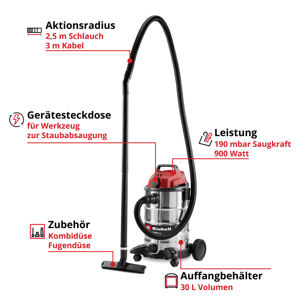 Nass-Trockensauger TC-VC 3055 SA