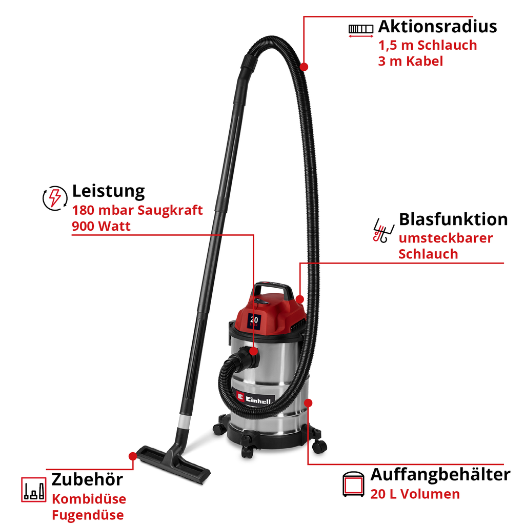 Nass-Trockensauger TC-VC 2045 S