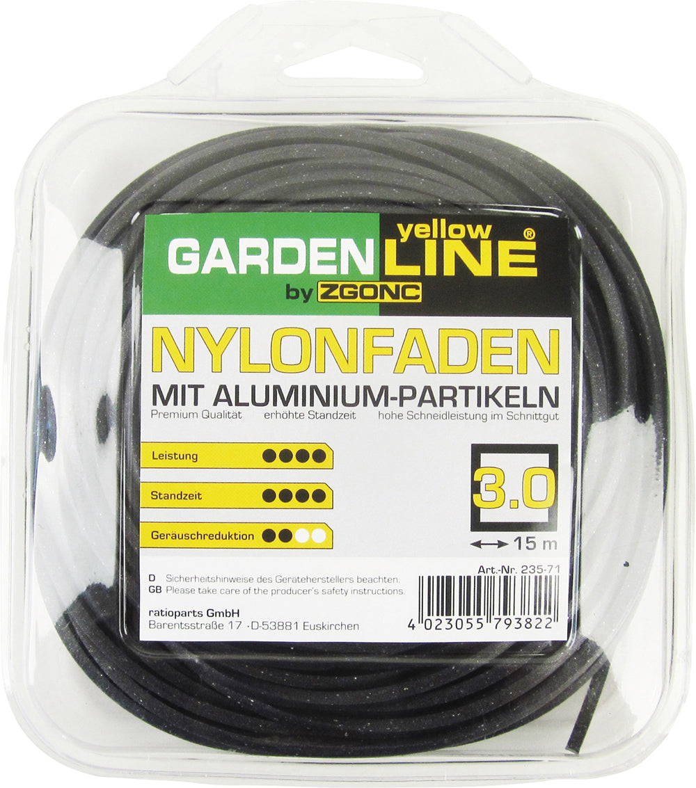 Trimmerfaden 15 m 3 mm Ø