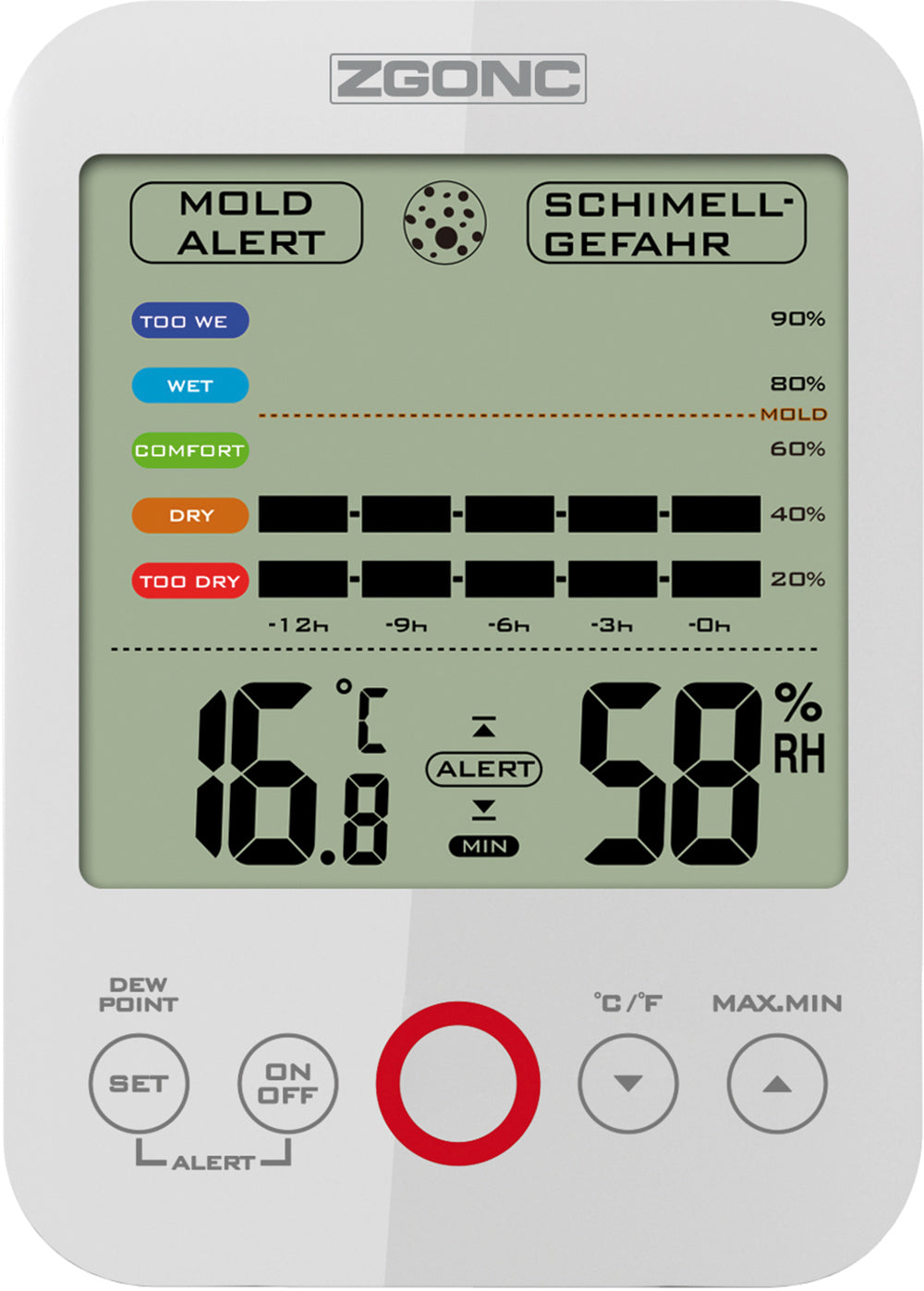 Digital-Thermo-Hygrometer 88 x 12 x 20 mm