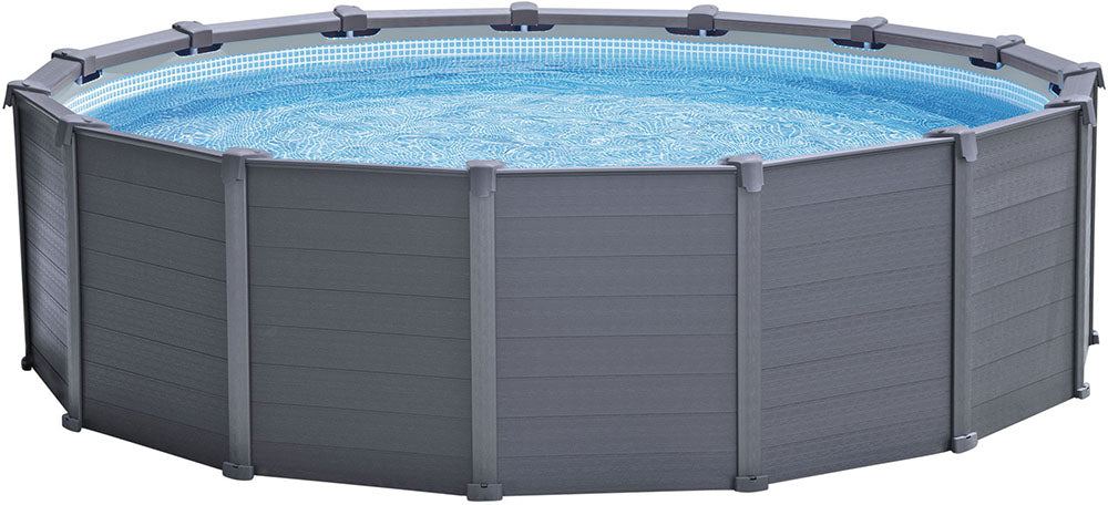 Stahlrahmen-Pool-Set Graphit 478 x 124 cm