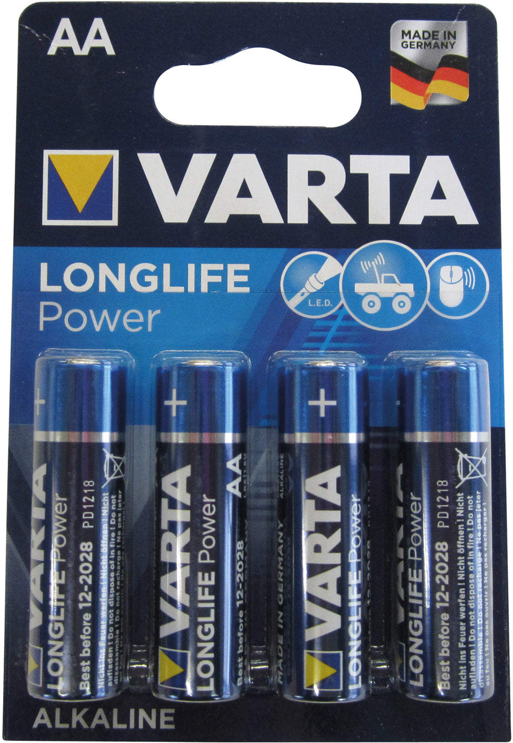 4 Batterien Longlife Power Mignon AA