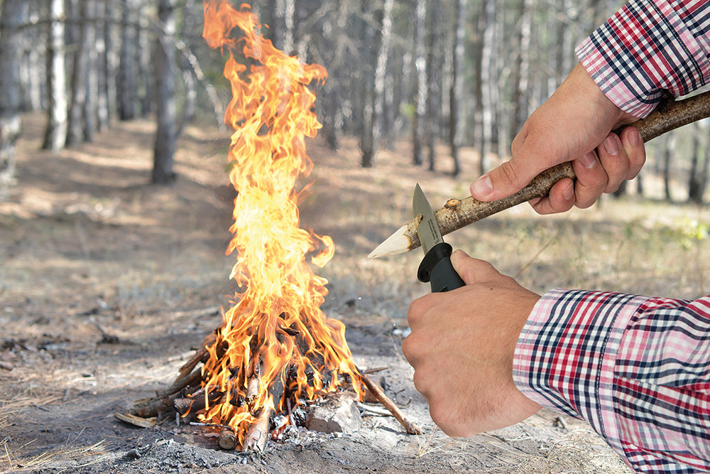 Outdoor-Messer gerade