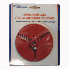 Aufnahmeteller 33 - 103 mm Ø