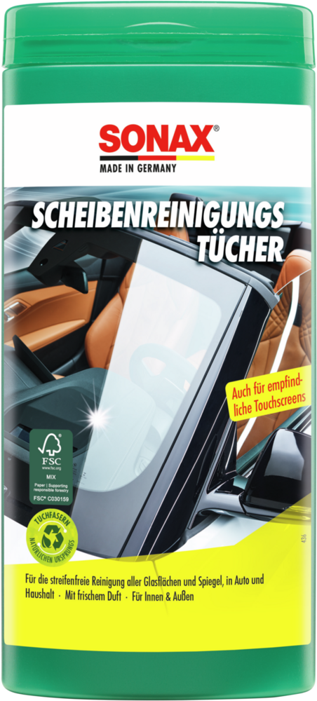 25 Stk. Scheiben-Reinigungstücher