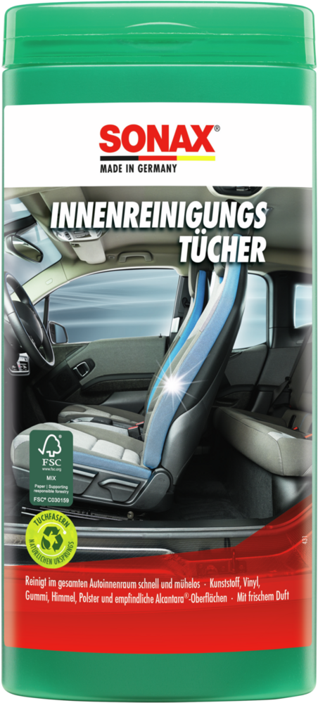 25 Stk. Innen-Reinigungstücher