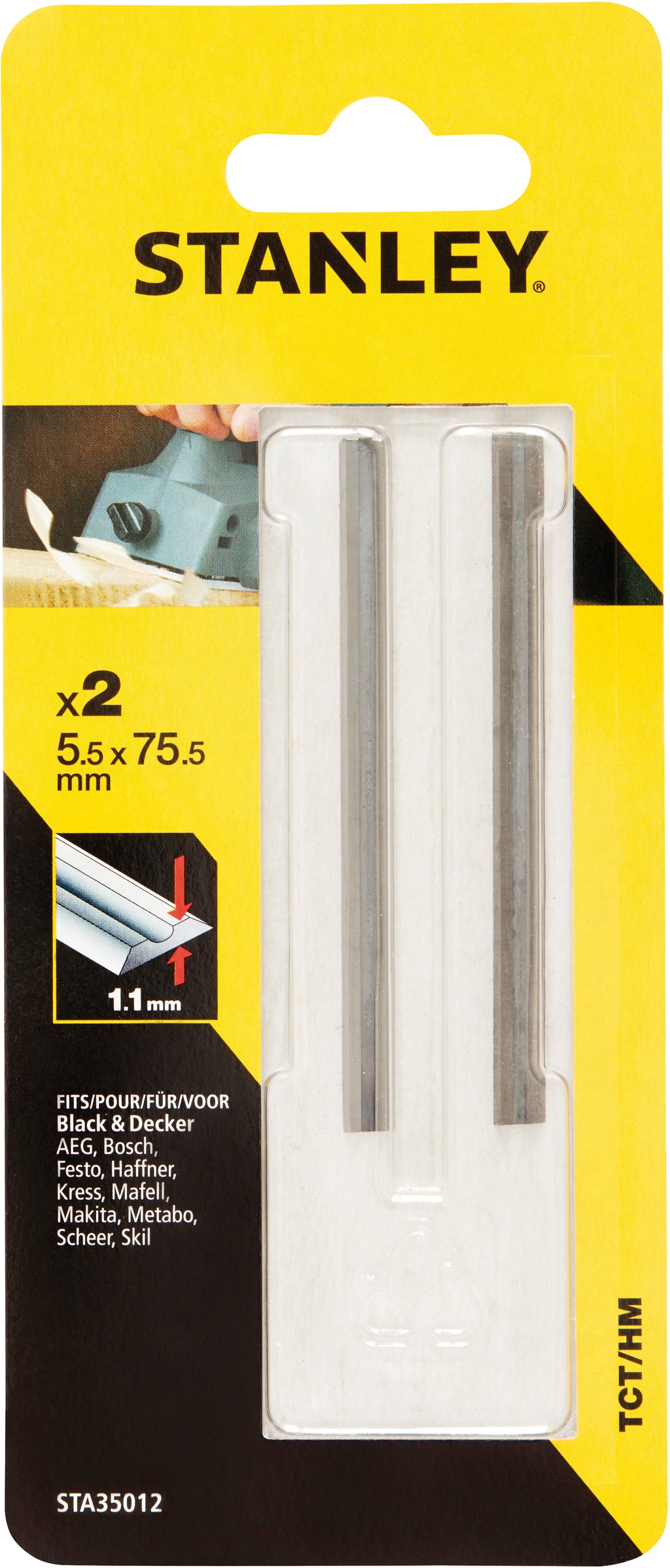 2 HM-Hobelmesser zu Hobel