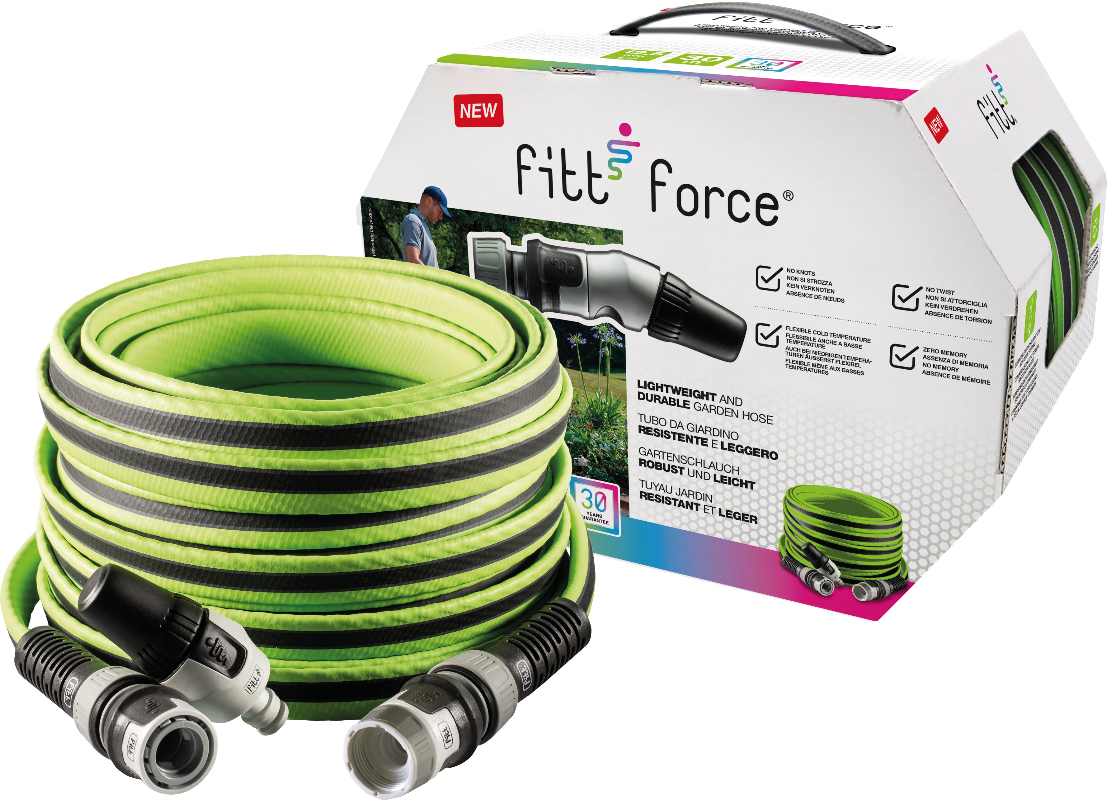 Flachschlauch-Set FORCE 5/8" 20 m