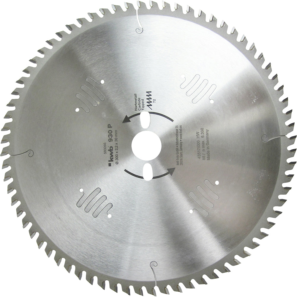 HM-Kreissägeblatt  300 x 30 mm Ø, 72 Zähne