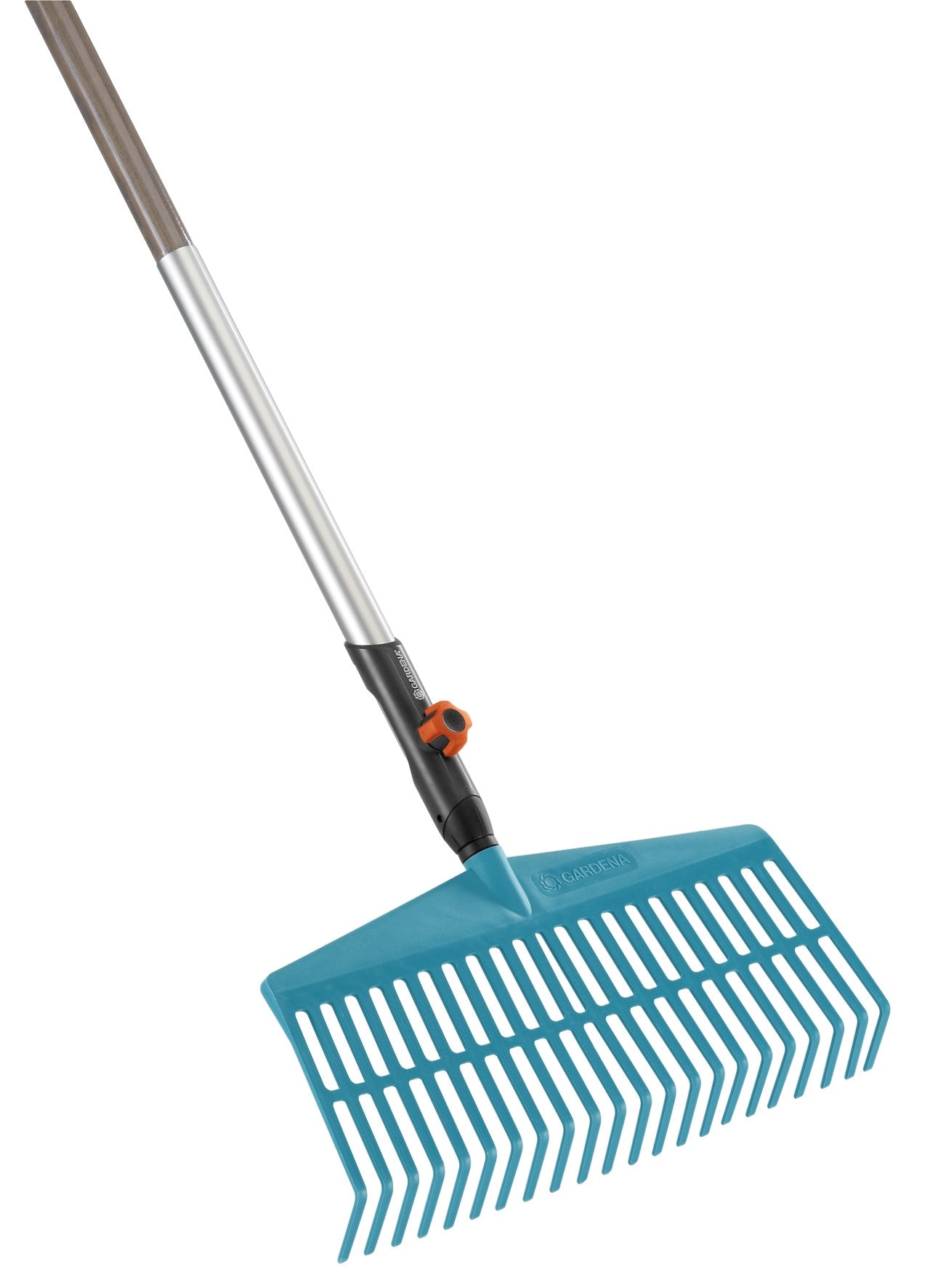 Kunststoff-Rechenbesen mit Stiel 43 cm, 22 Zinken