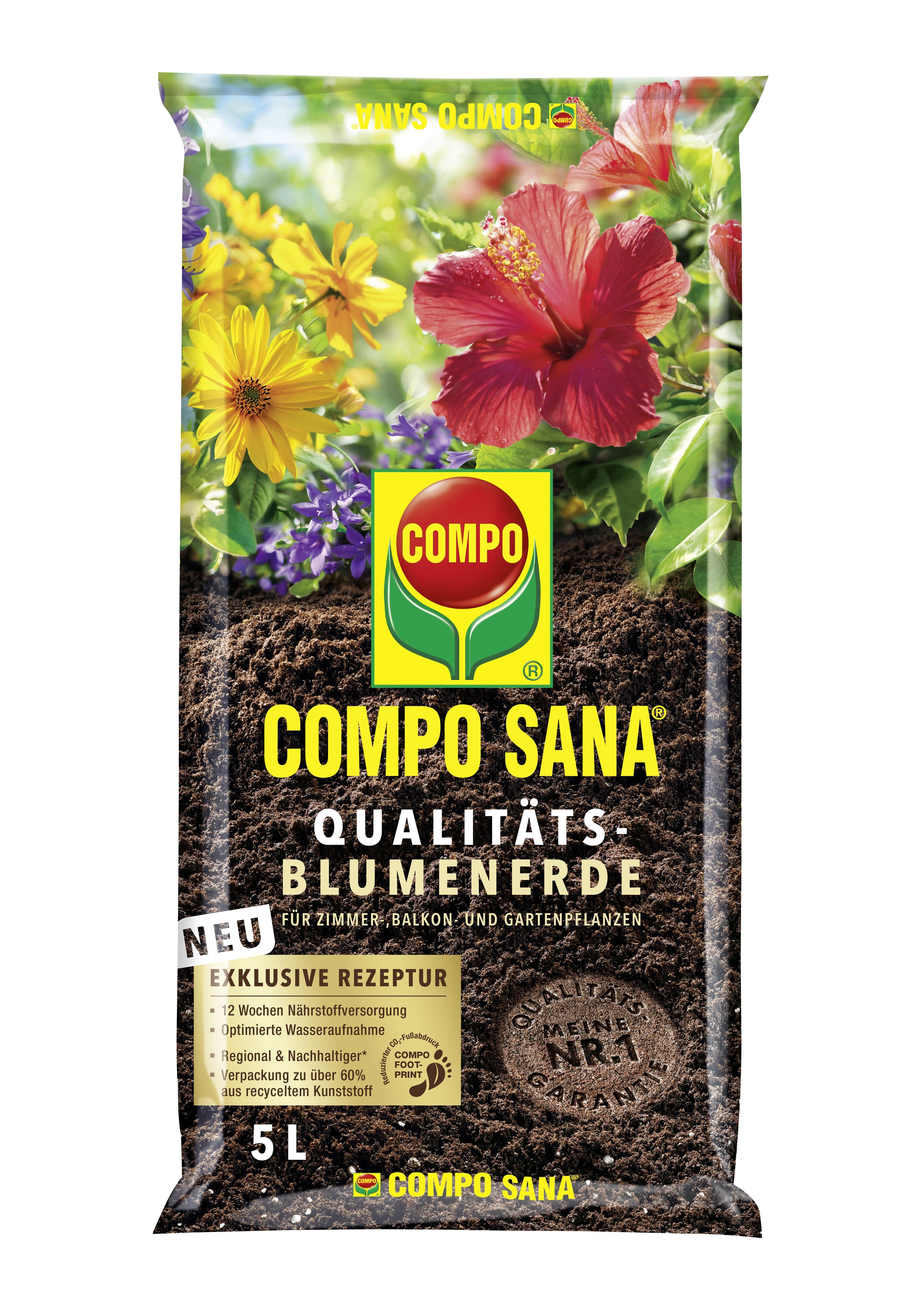 Blumenerde Compo Sana 5 l