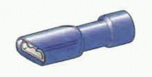 Flachsteckhülsen isoliert 4,8 mm Blau