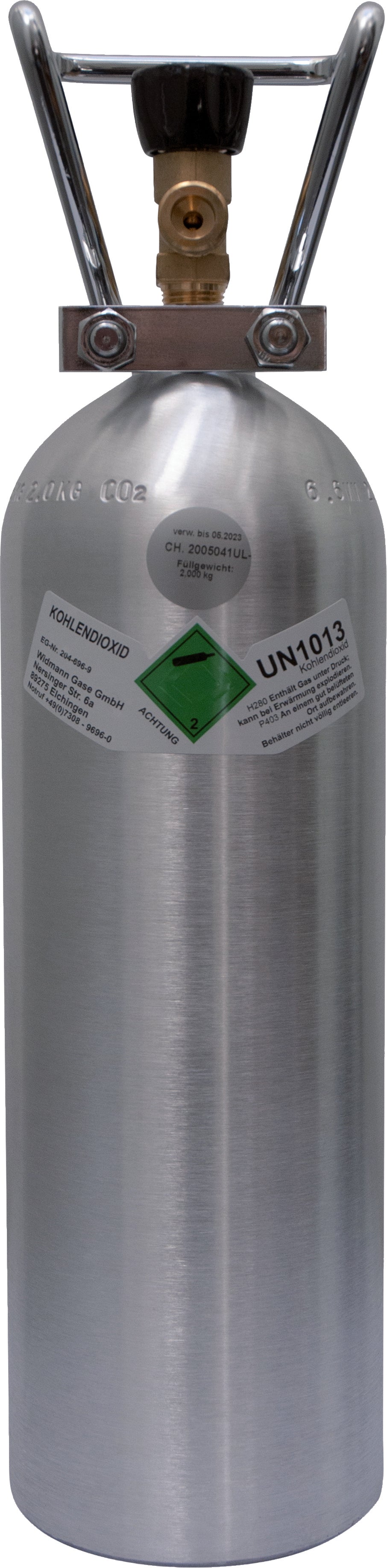 CO²-Schutzgasflasche 2,67 l gefüllt