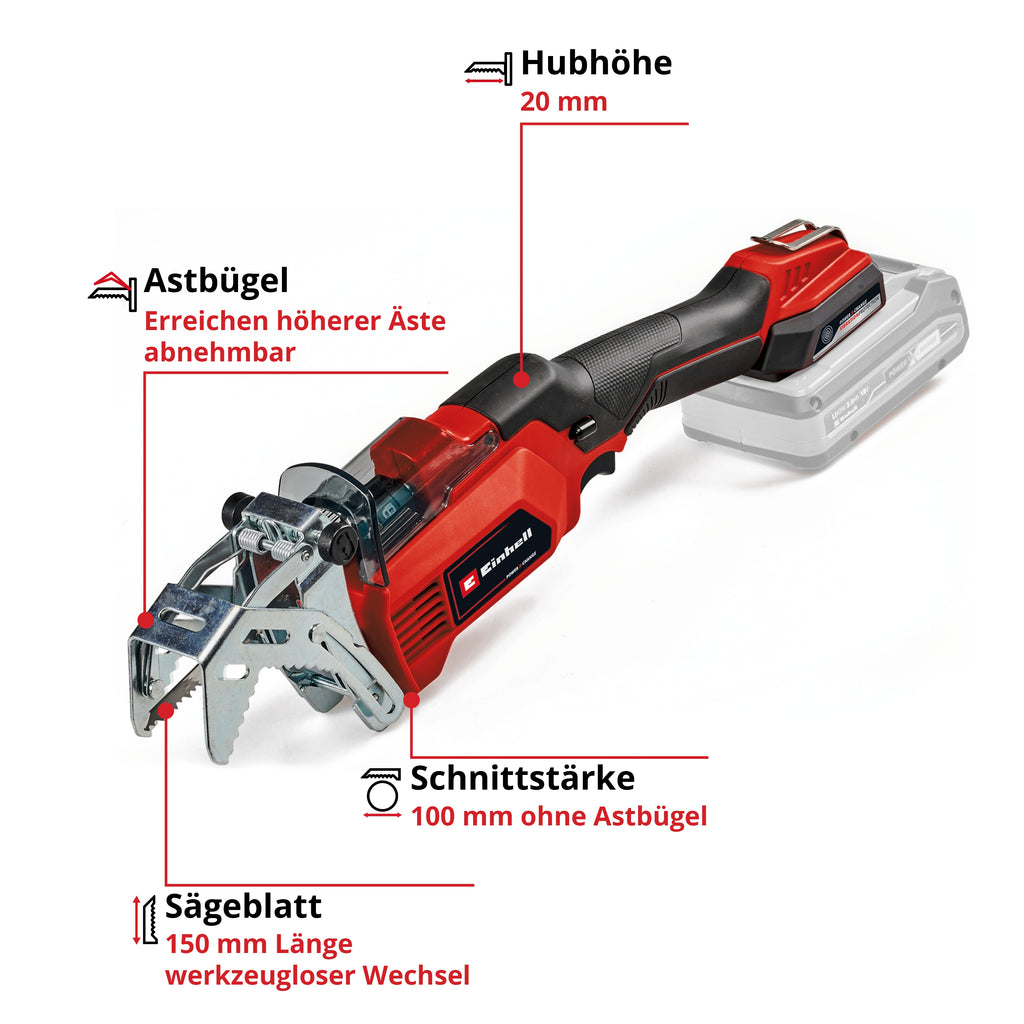 Akku-Astsäge GE-GS 18/150 Li-Solo