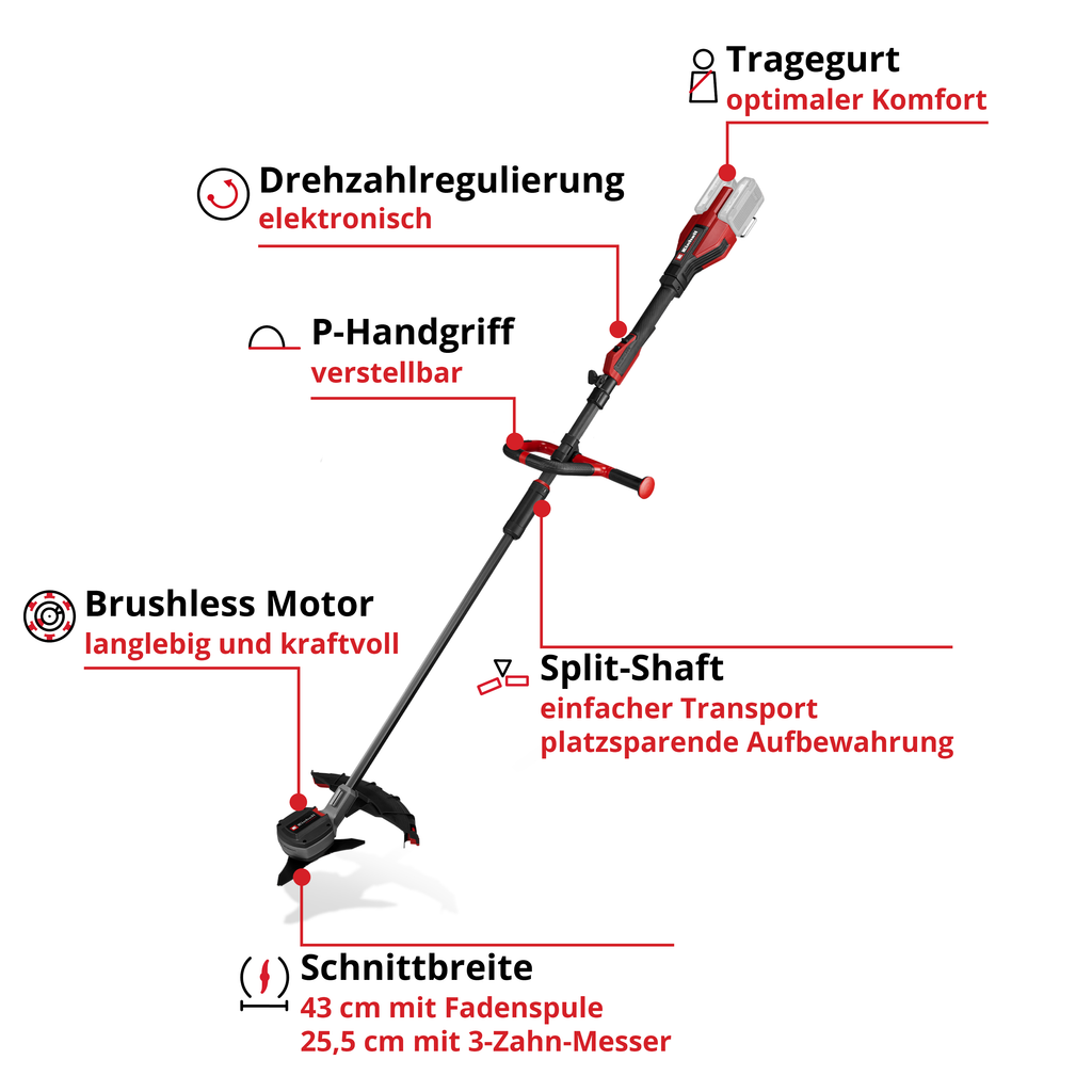 Einhell Akku-Sense GP-BC 36/430 Li P BL-Solo