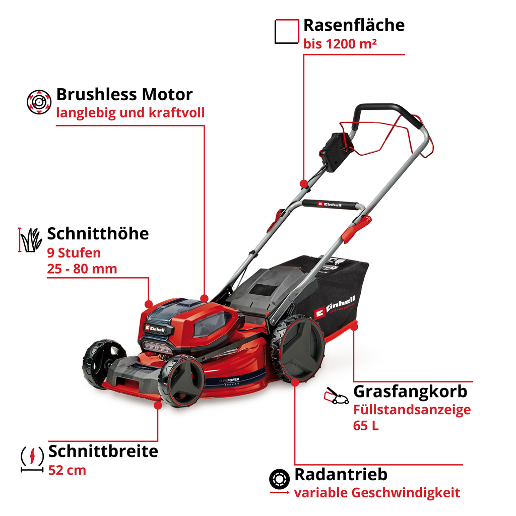 Akku-Rasenmäher GP-CM 36/52 S Li BL - Solo