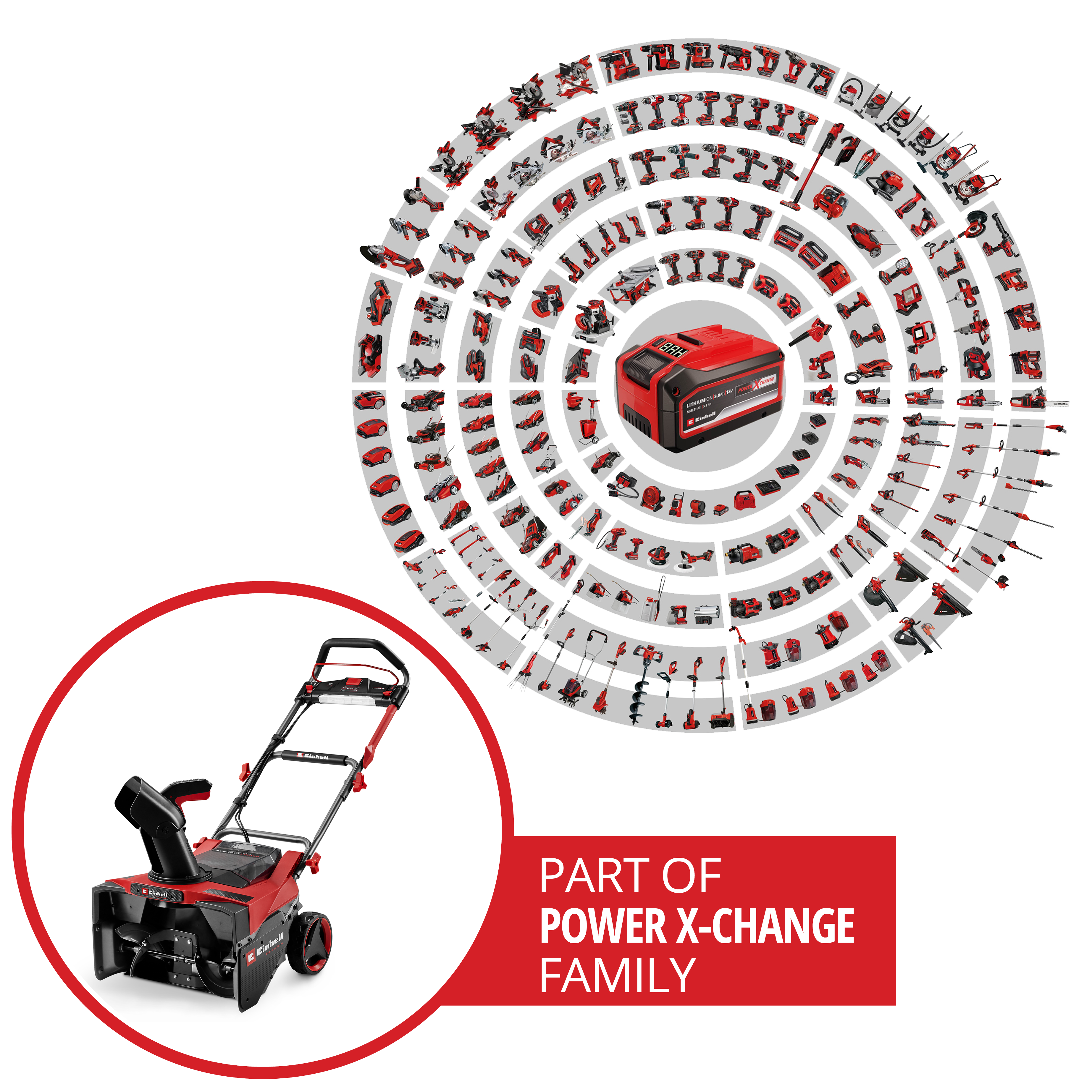 Einhell Professional Akku-Schneefräse GP-ST 36/53 Li E BL-Solo