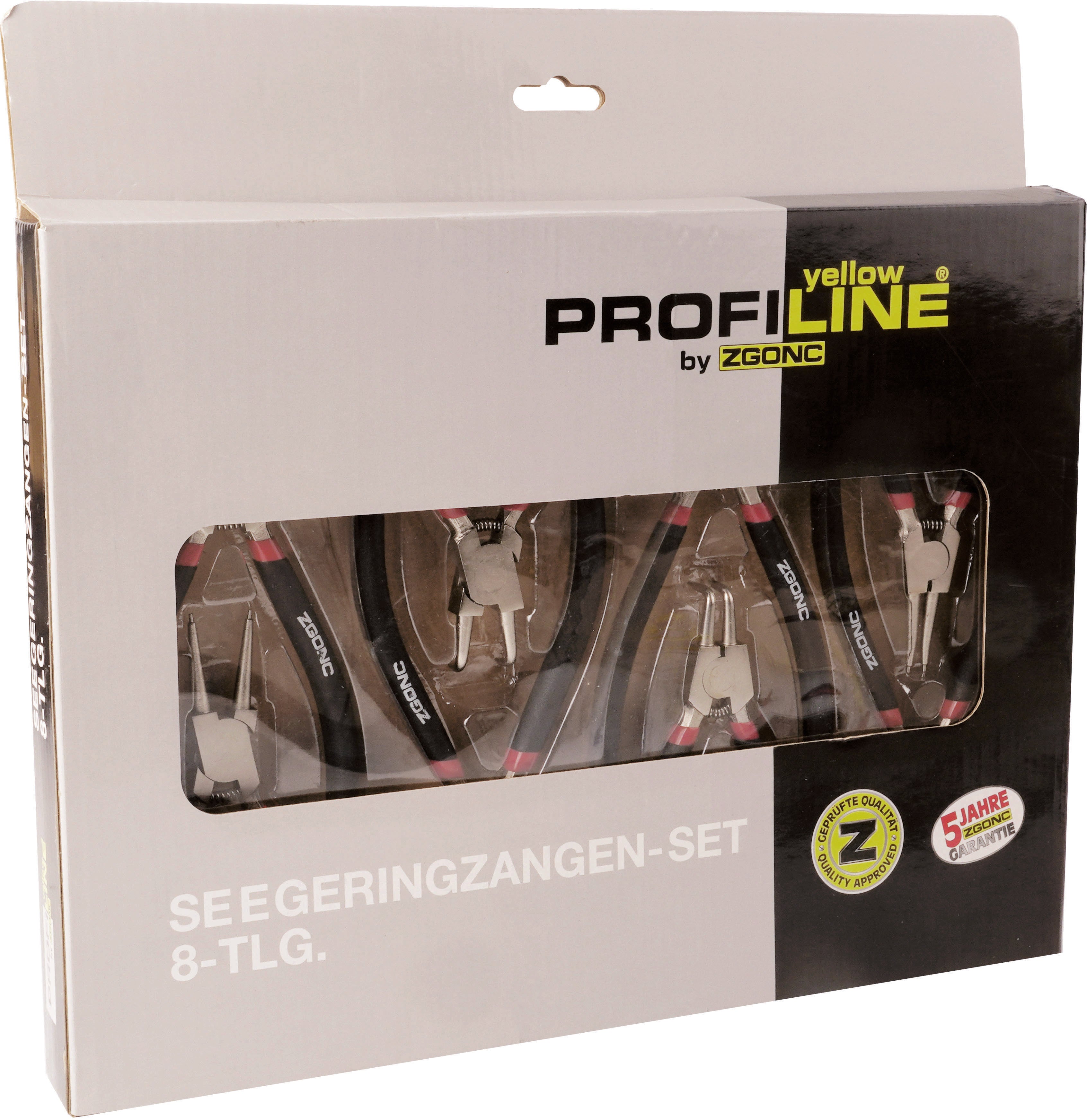 Seegeringzangen-Set 8-tlg.