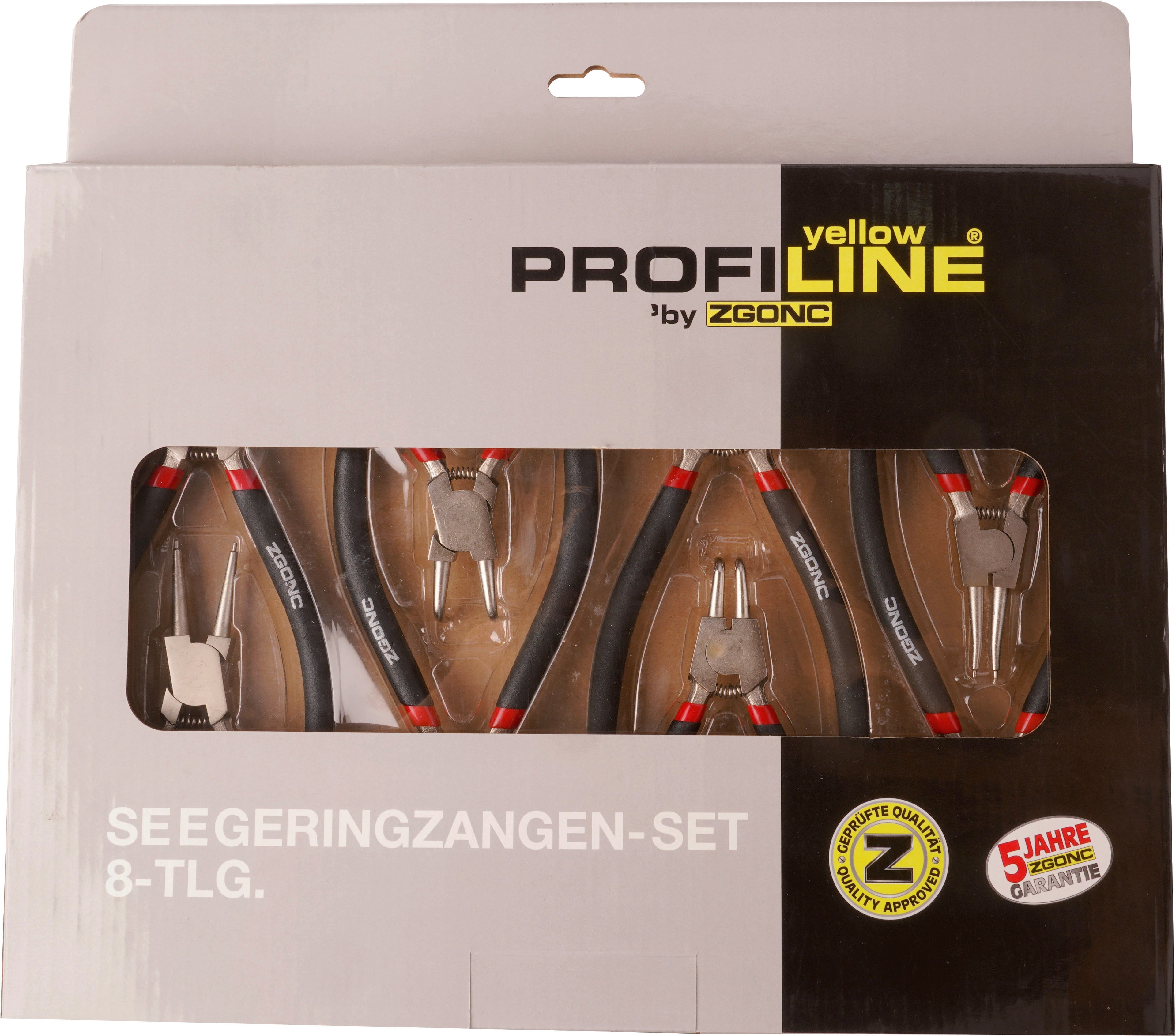 Seegeringzangen-Set 8-tlg.