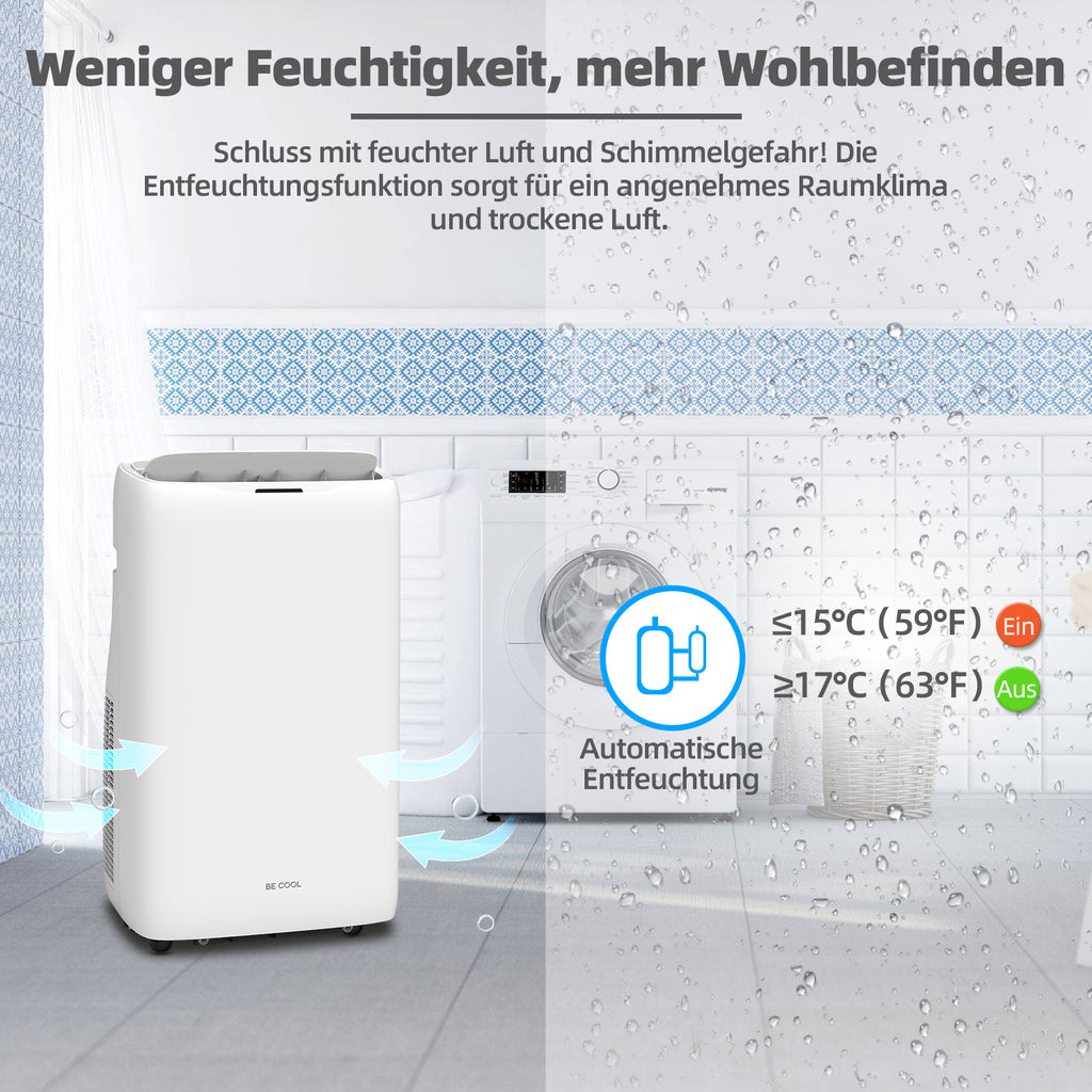 Klimagerät 16.000 BTU mit Heizfunktion und WIFI