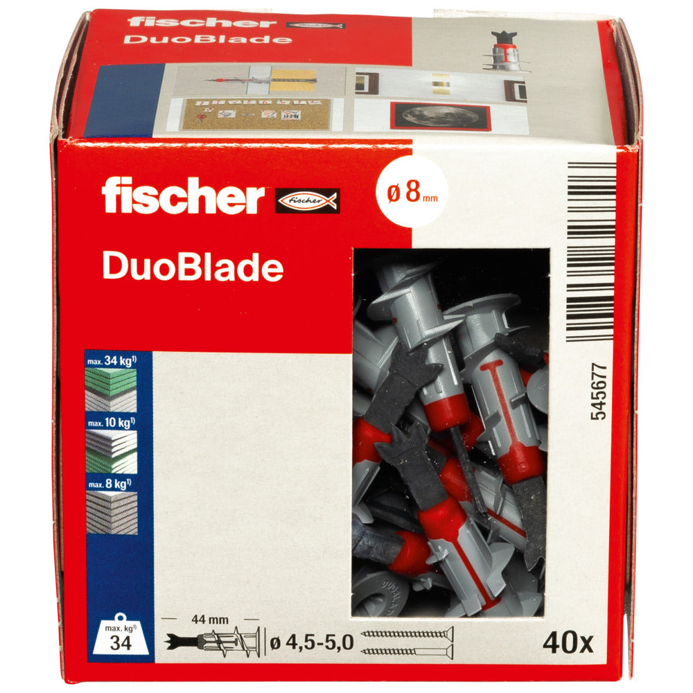40 Gipskarton-Dübel Duoblade